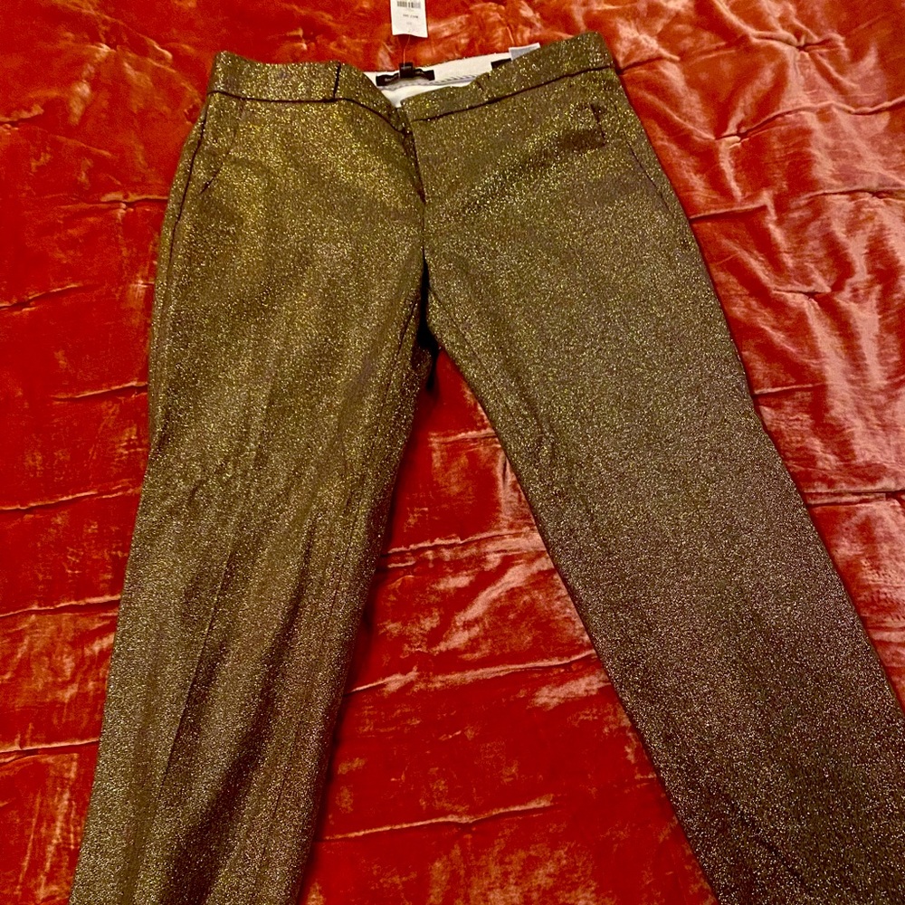 ‘Gold’ Banana Republic ankle length dress pants